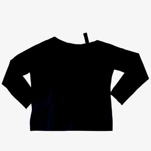 Eileen Fisher Black Single Cold Shoulder Long Sleeve Sweater Women’s Medium
